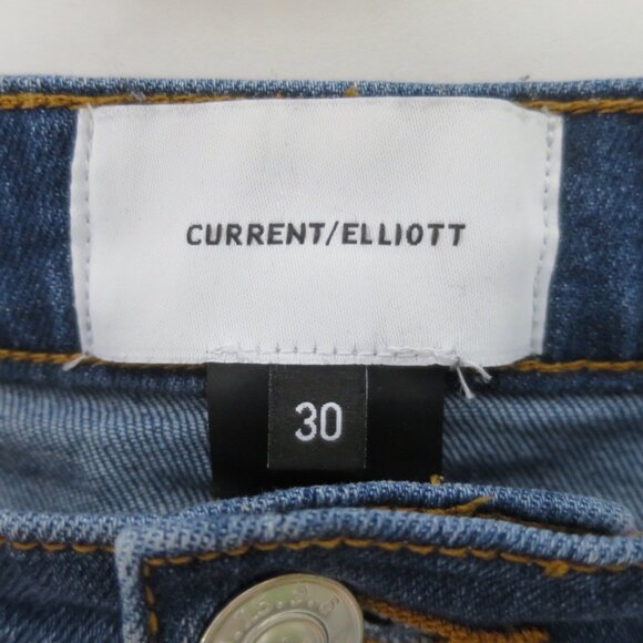 Current Elliott The Chained Stiletto Crop Jeans Size 30 - Picture 11 of 12